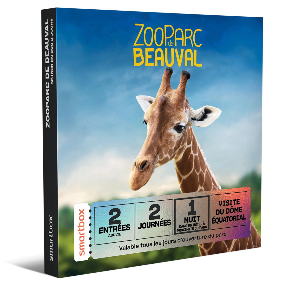 Smartbox 2 tickets adultes pour 2 jours au ZooParc de Beauval en 2026 - Coffret Cadeau Multi-thèmes