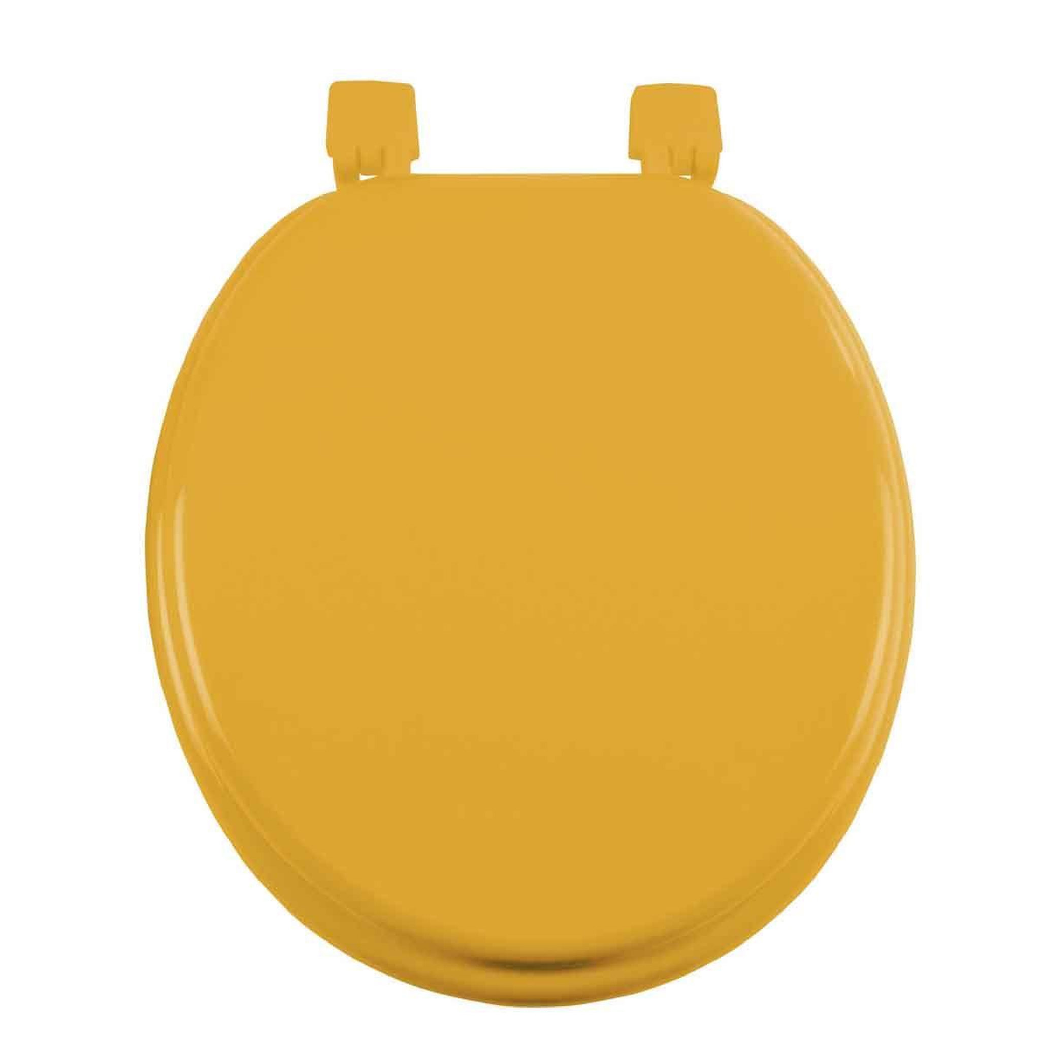Douceur d'Intérieur Abattant wc uni  vitamine  47cm ocre