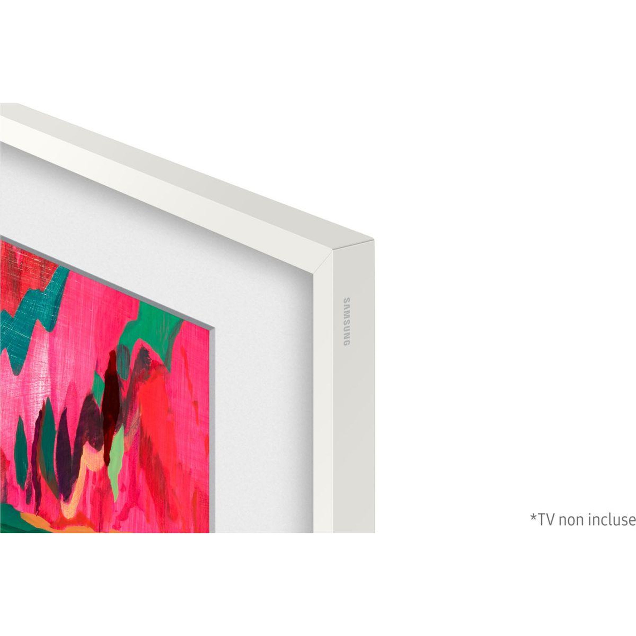 Voir la diapositive 2 : Samsung Cadre the frame 75'' 2025 blanc