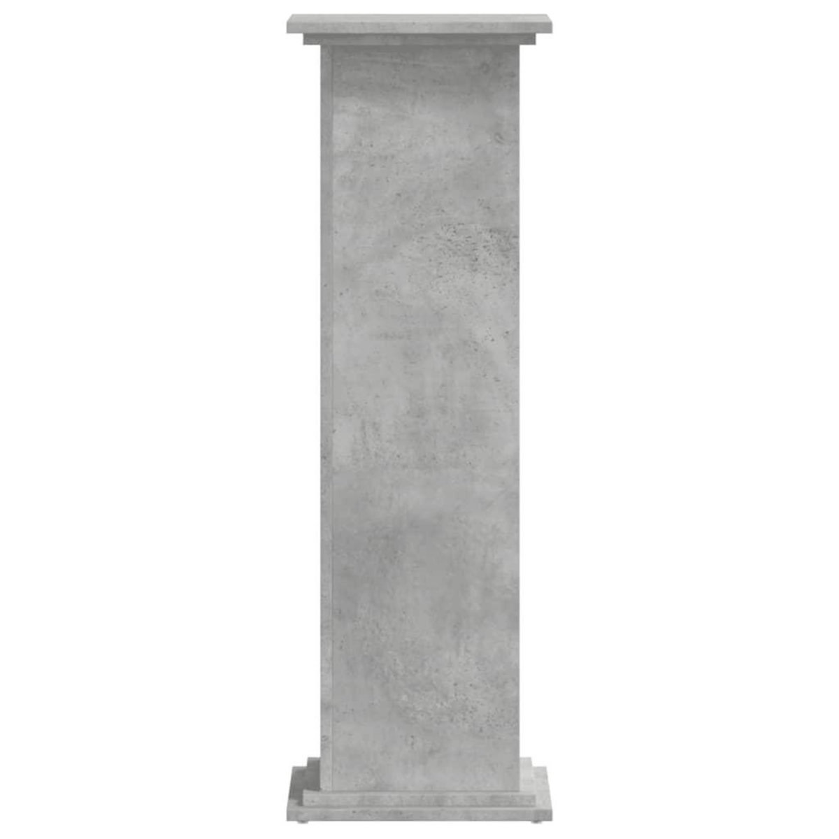 VIDAXL Support pour plantes gris beton 33x33x100 cm bois d'ingenierie