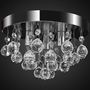 Voir la diapositive 2 : VIDAXL Lustre suspendu Design de cristal Chrome
