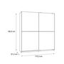 Voir la diapositive 6 : FINLANDEK FINLANDEK Armoire de chambre ULOS style contemporain decor chene cendre clair - L 170,3 cm
