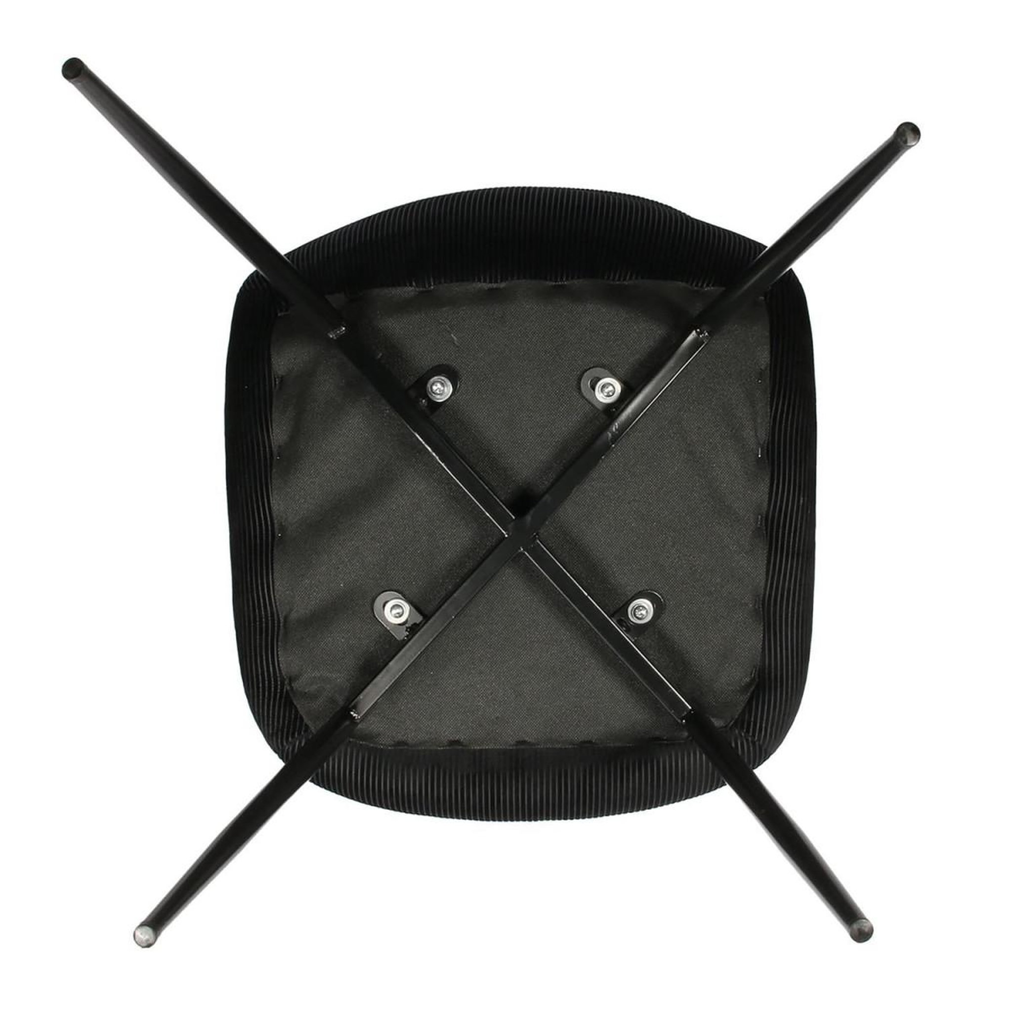 Voir la diapositive 6 : The Home Deco Factory Lot de 4 chaises velours  giulia  85cm noir