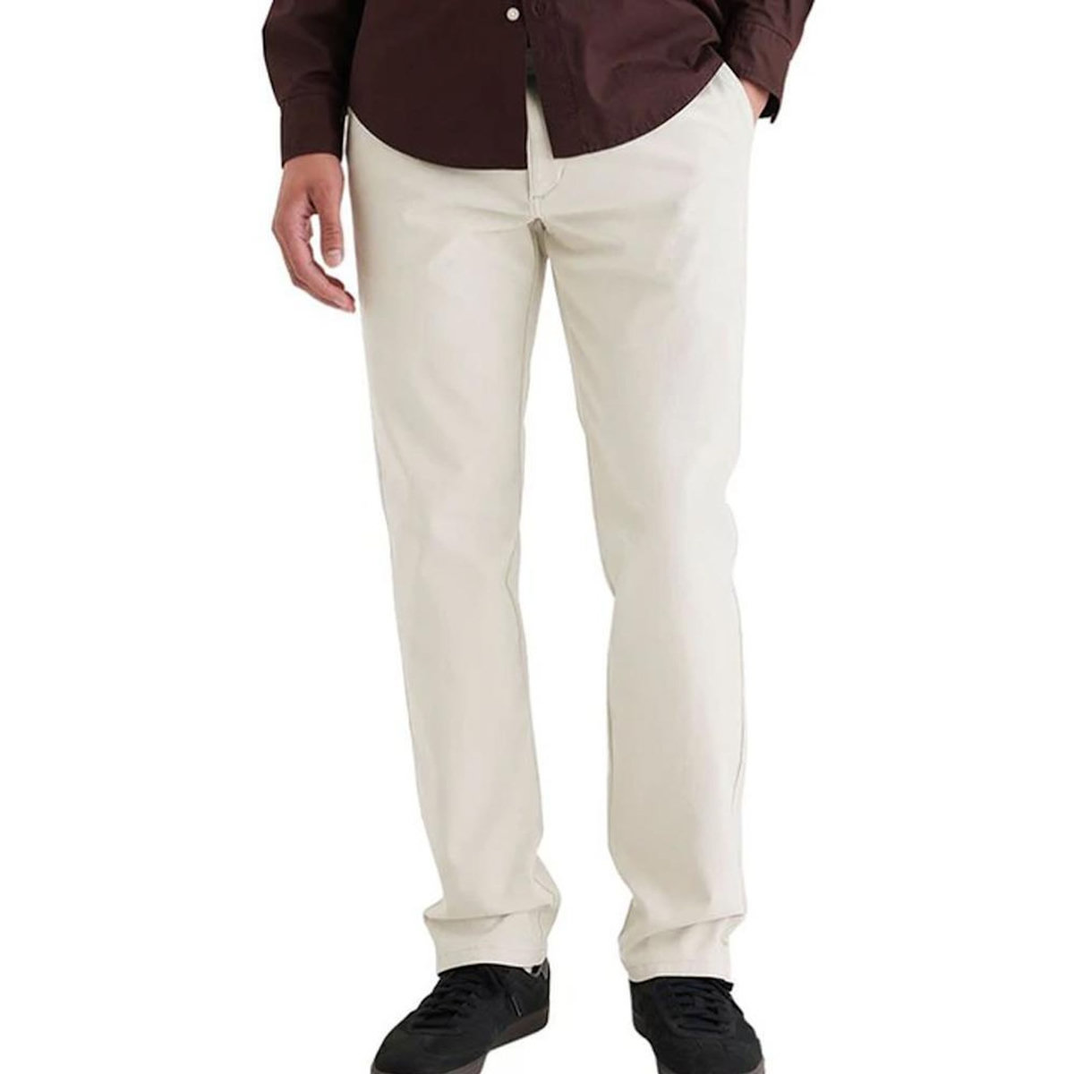 DOCKERS Pantalon Chino Blanc Homme Dockers Ultimate