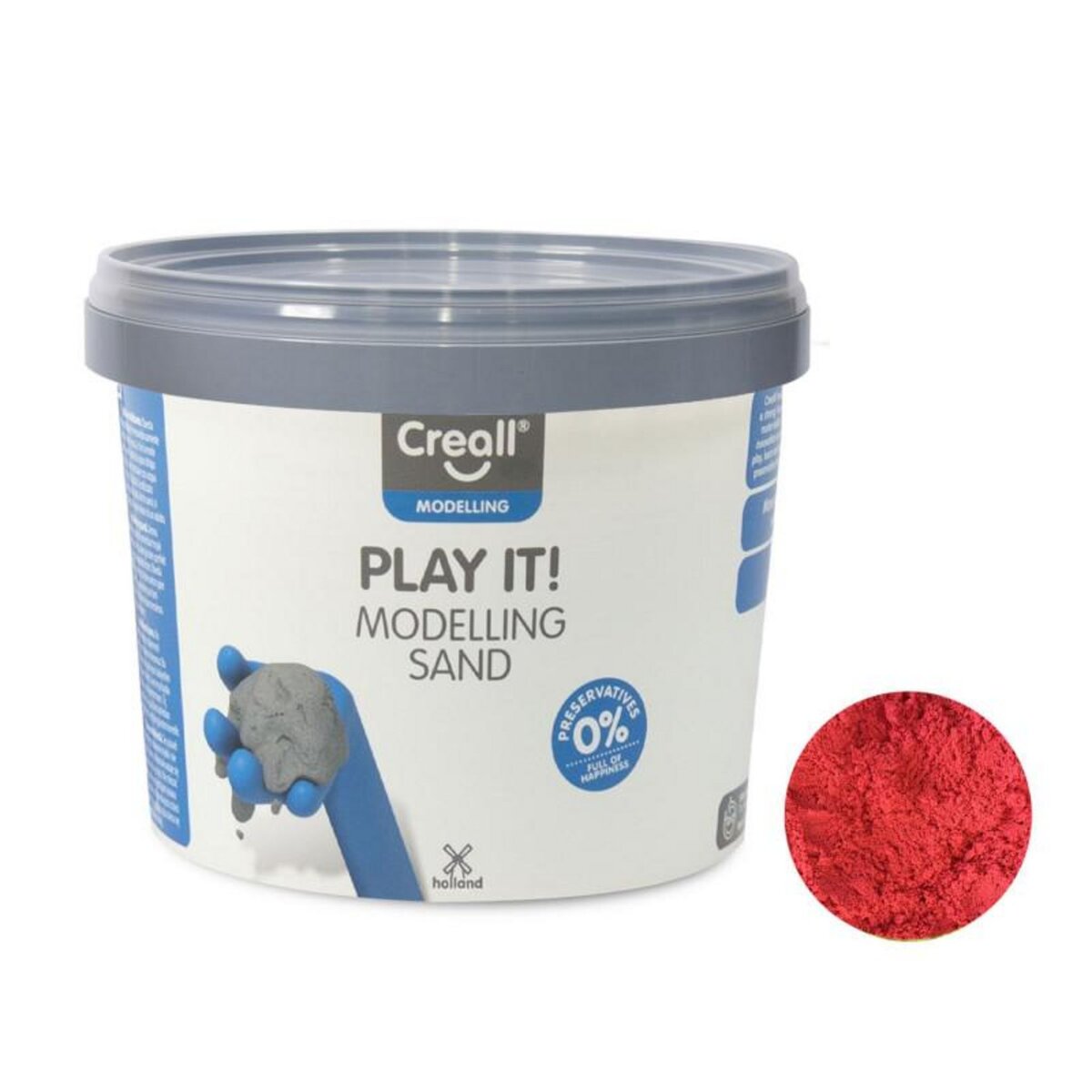 Creall Creall Play It Play Sand Red, 750gr.