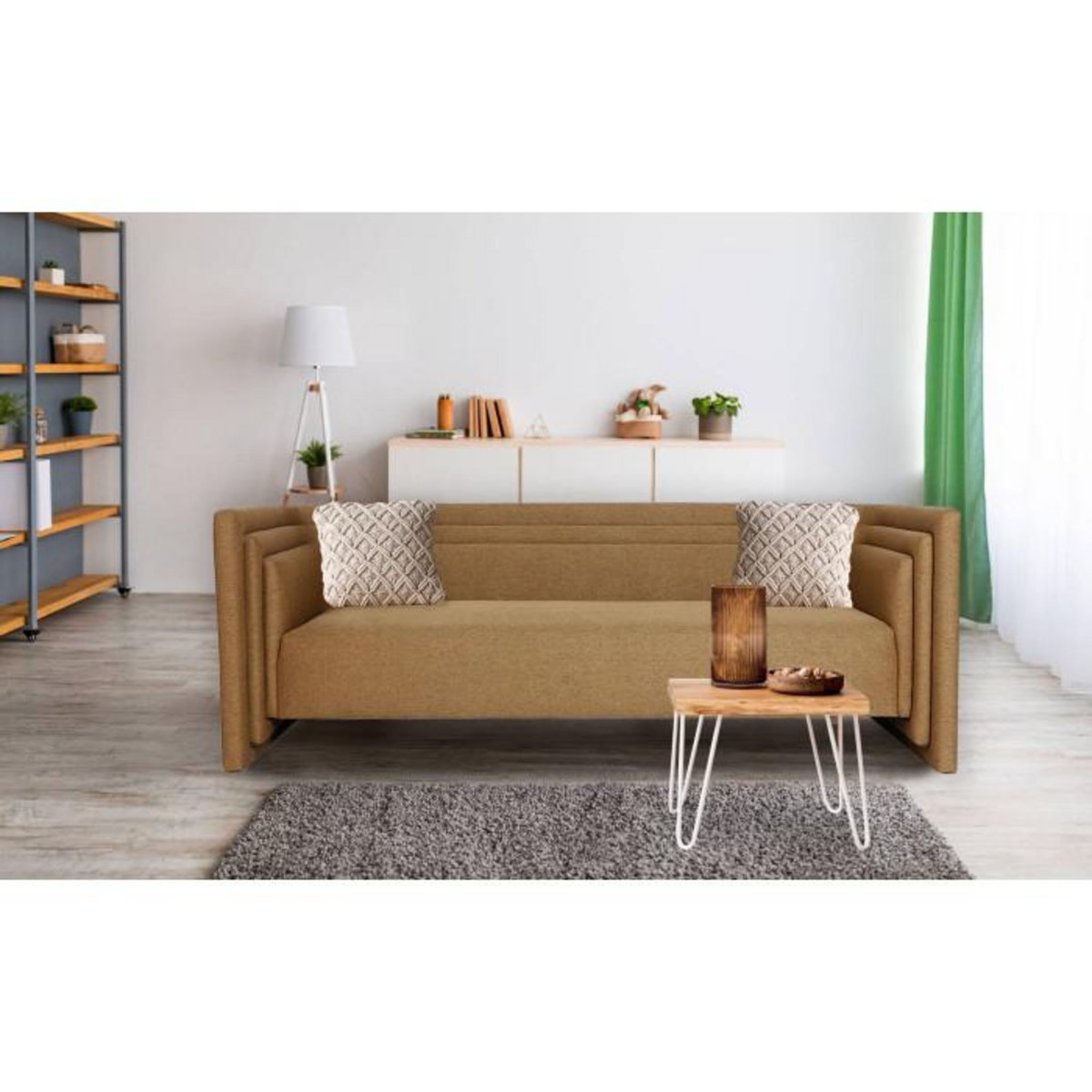 Paris Prix Canapé 3 Places Design  Cubia  230cm Taupe