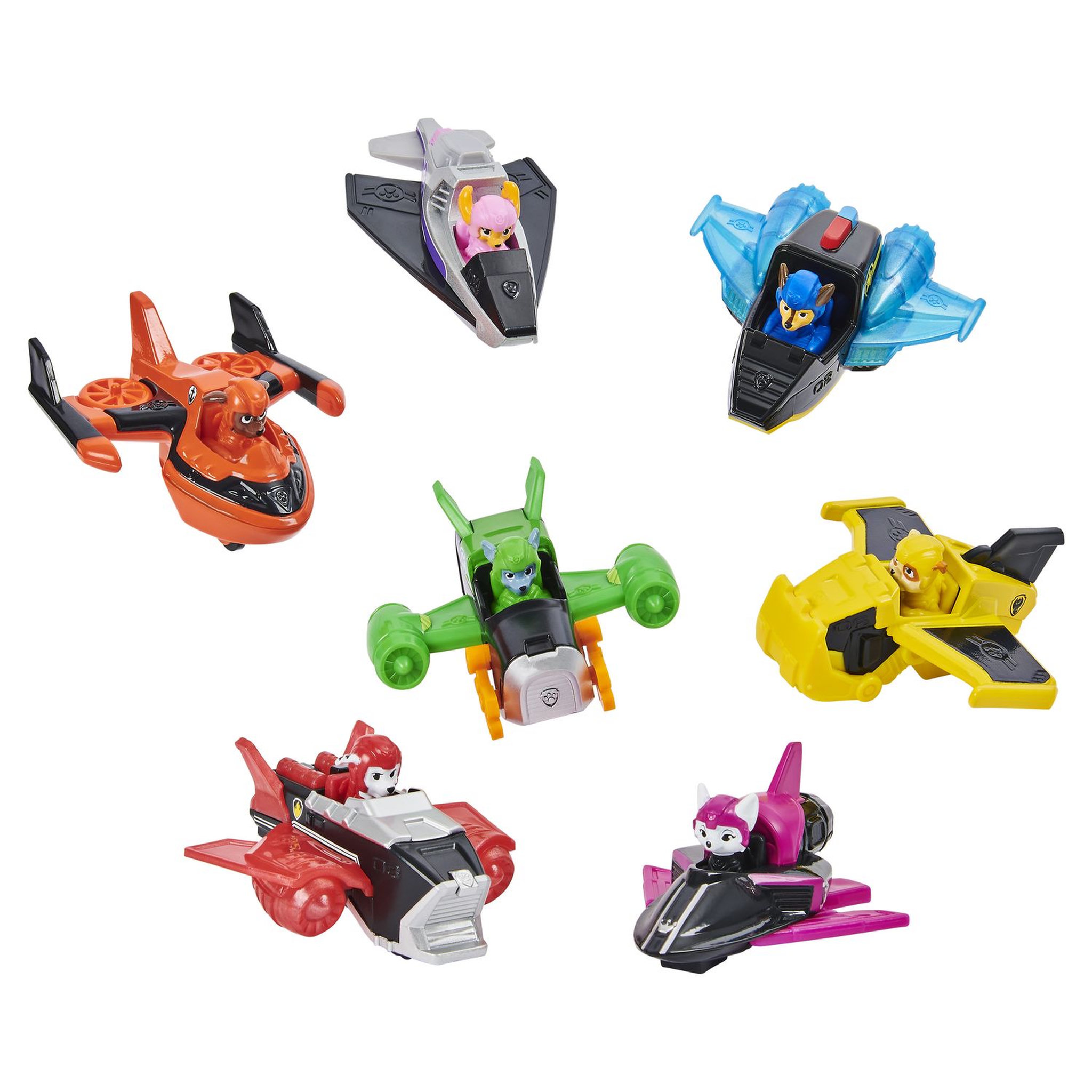 SPIN MASTER Pack de 7 Véhicules True Metal - Jet to the Rescue La Pat' Patrouille