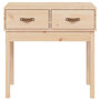 Voir la diapositive 3 : VIDAXL Table console 76,5x40x75 cm Bois massif de pin