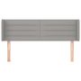 Voir la diapositive 3 : VIDAXL Tete de lit avec oreilles Gris clair 147x16x78/88 cm Tissu