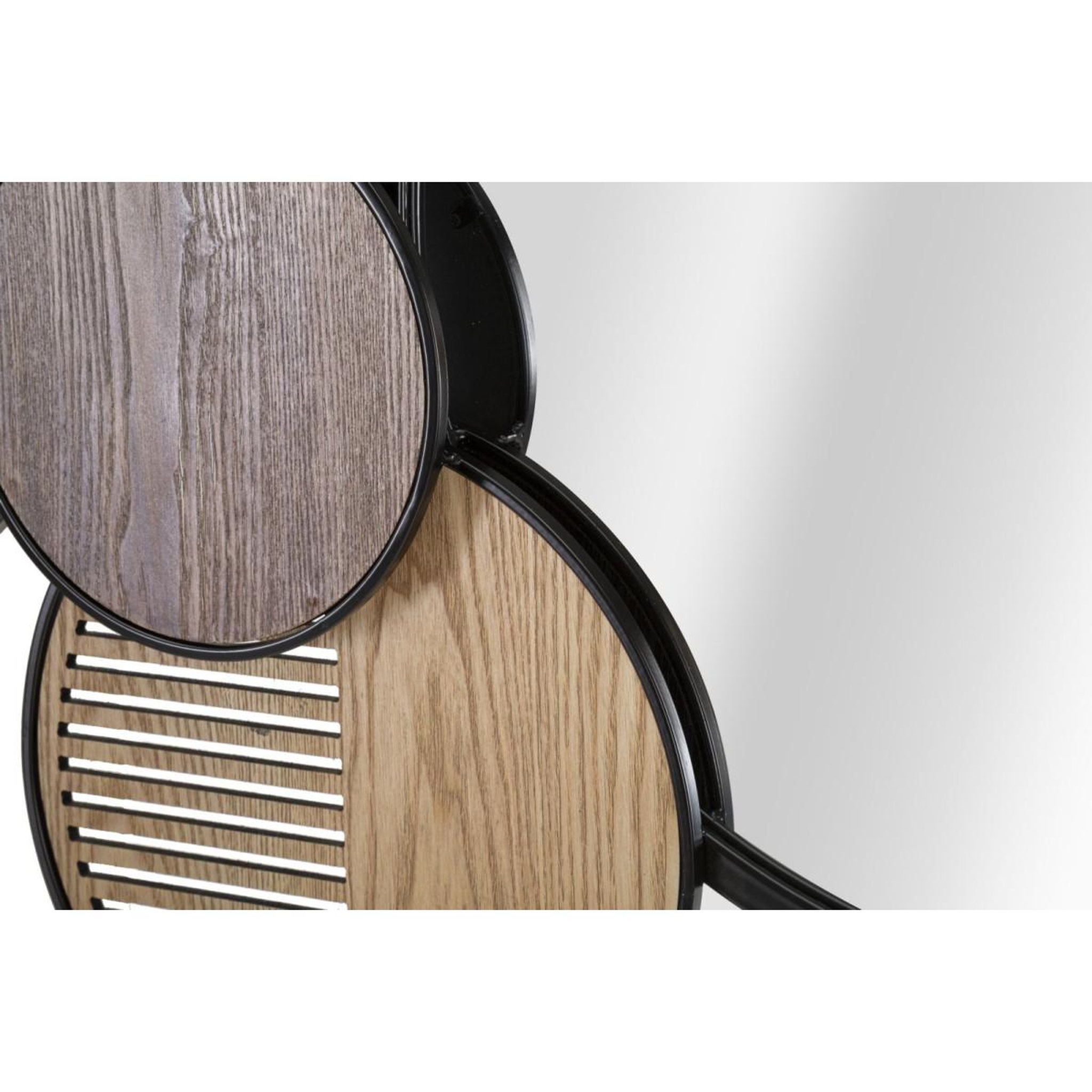 Voir la diapositive 3 : Paris Prix Miroir mural déco  woody  123cm naturel