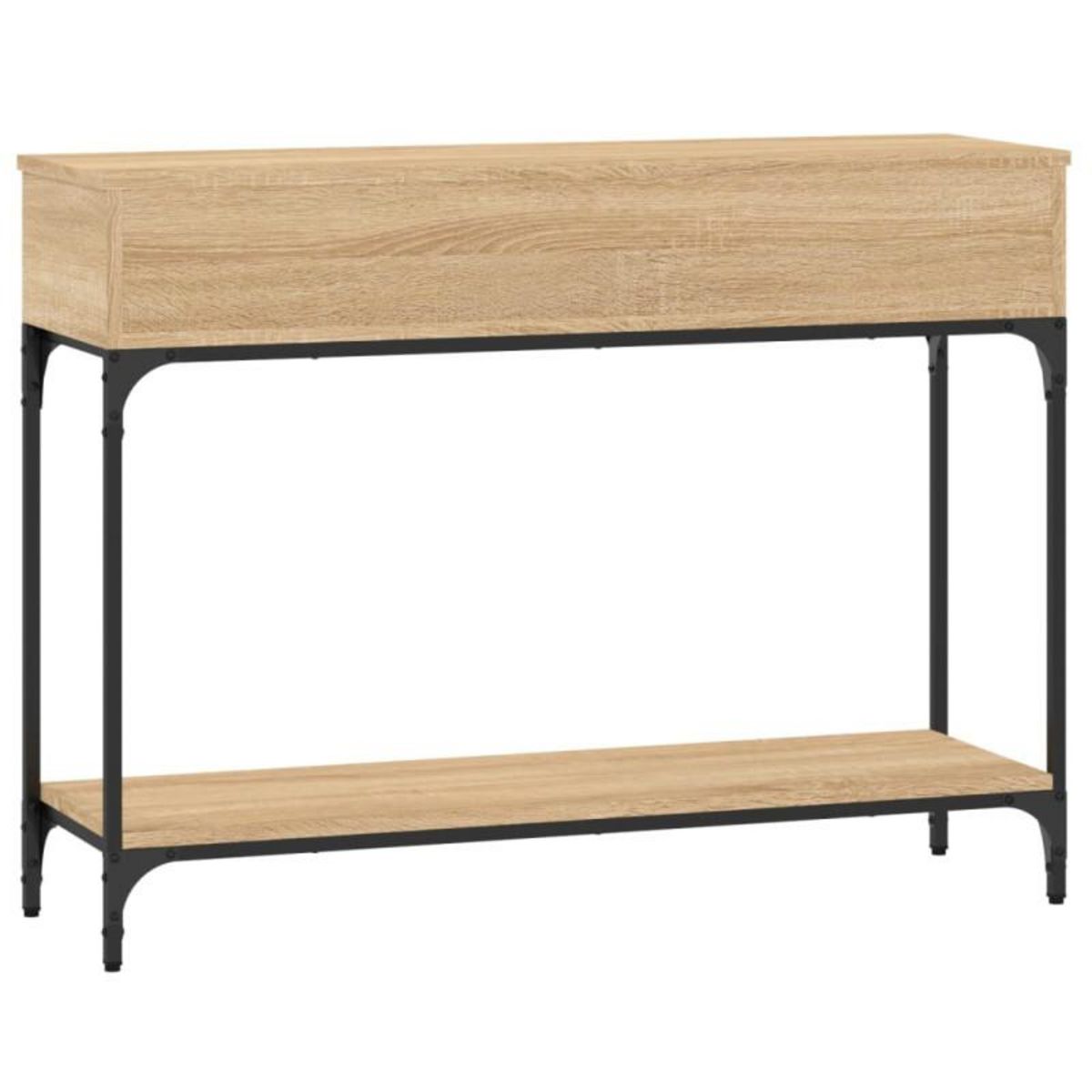 VIDAXL Table console chêne sonoma 100x30,5x75 cm bois d ingénierie