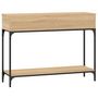 Voir la diapositive 6 : VIDAXL Table console chêne sonoma 100x30,5x75 cm bois d ingénierie