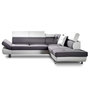 Voir la diapositive 6 : BEST MOBILIER Lisbona - canapé d'angle droit convertible - 5 places - avec têtières