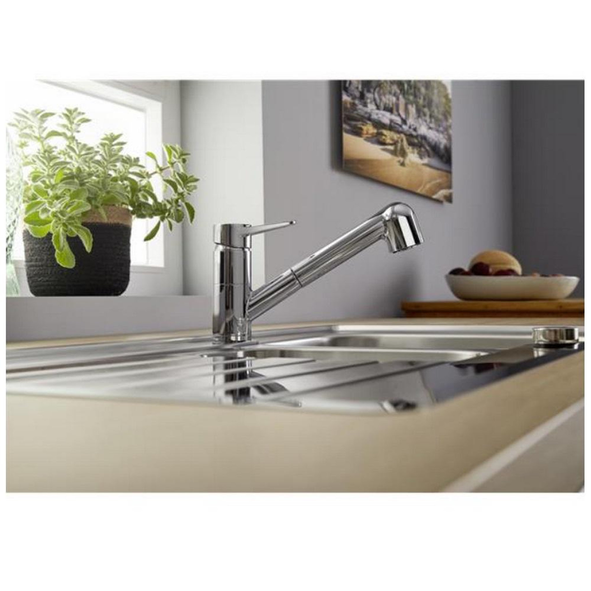 Voir la diapositive 2 : Blanco Mitigeur sans douchette inox - 526416