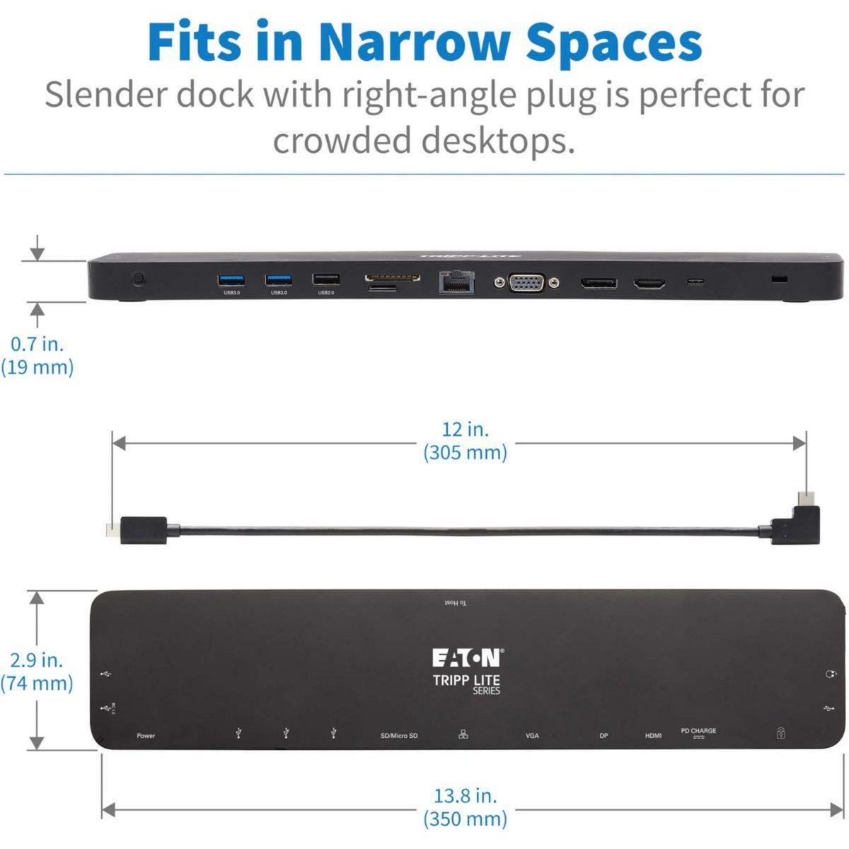 Eaton Hub d'accueil  11-en-1 triple écrans
