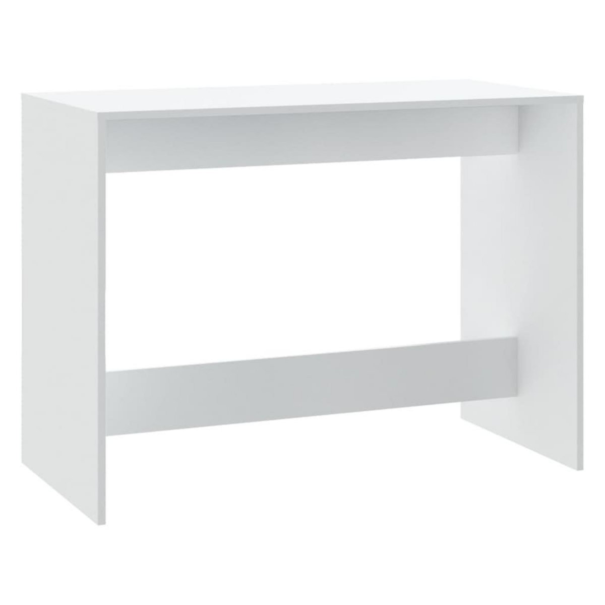 VIDAXL Ensemble a manger 3 pcs Blanc Bois d'ingenierie