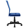 Voir la diapositive 4 : VIDAXL Chaise de bureau Bleu 44x52x100 cm Tissu en maille