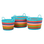 Paris Prix Lot de 3 Paniers de Rangement  Seann  45cm Multicolore