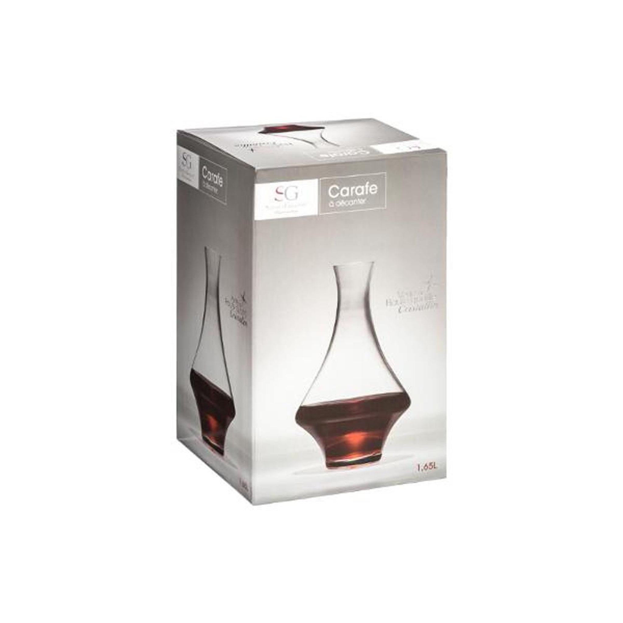Voir la diapositive 2 : SECRET DE GOURMET Carafe à décanter  clarillo  1,65l transparent