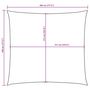 Voir la diapositive 6 : VIDAXL Voile de parasol tissu oxford carre 4,5x4,5 m beige