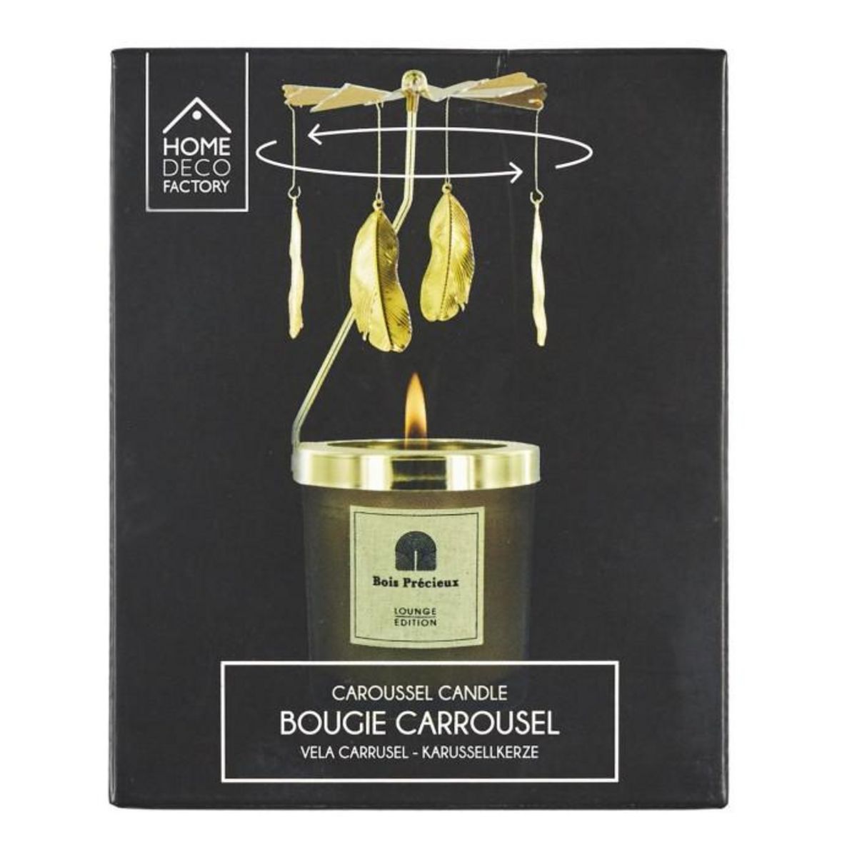 Paris Prix Bougie parfumée  Carrousel  8cm Bois & Gigembre