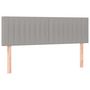 Voir la diapositive 4 : VIDAXL Tete de lit a LED Gris clair 144x5x78/88 cm Tissu