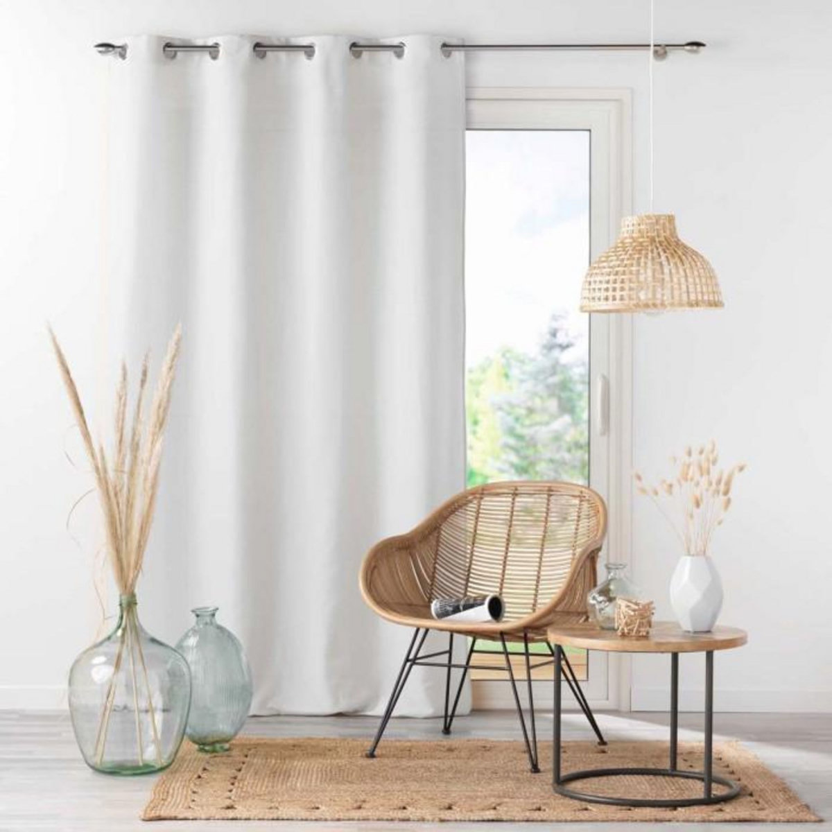 Paris Prix Rideau à Oeillets  Absolu  140x260cm Blanc