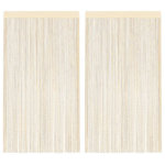 VIDAXL Rideau en fils 2 pcs 140 x 250 cm Creme