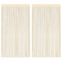 Voir la diapositive 1 : VIDAXL Rideau en fils 2 pcs 140 x 250 cm Creme