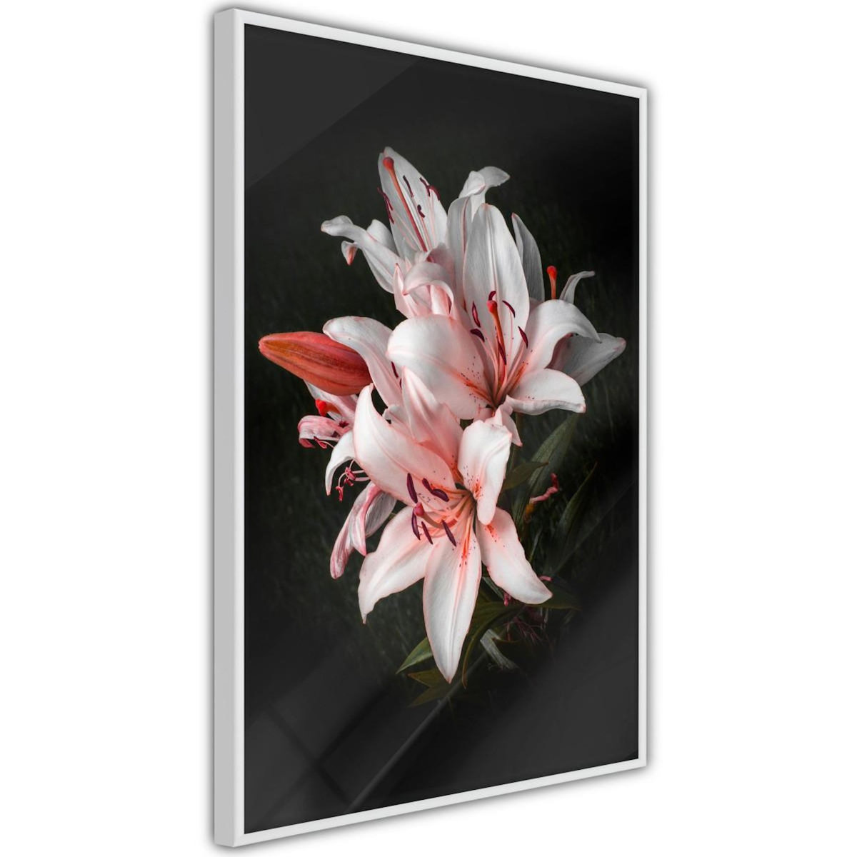 Paris Prix Affiche Murale Encadrée  Pale Pink Lilies