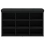 Voir la diapositive 5 : VIDAXL Banc a chaussures noir 82x32x50 cm bois d'ingenierie