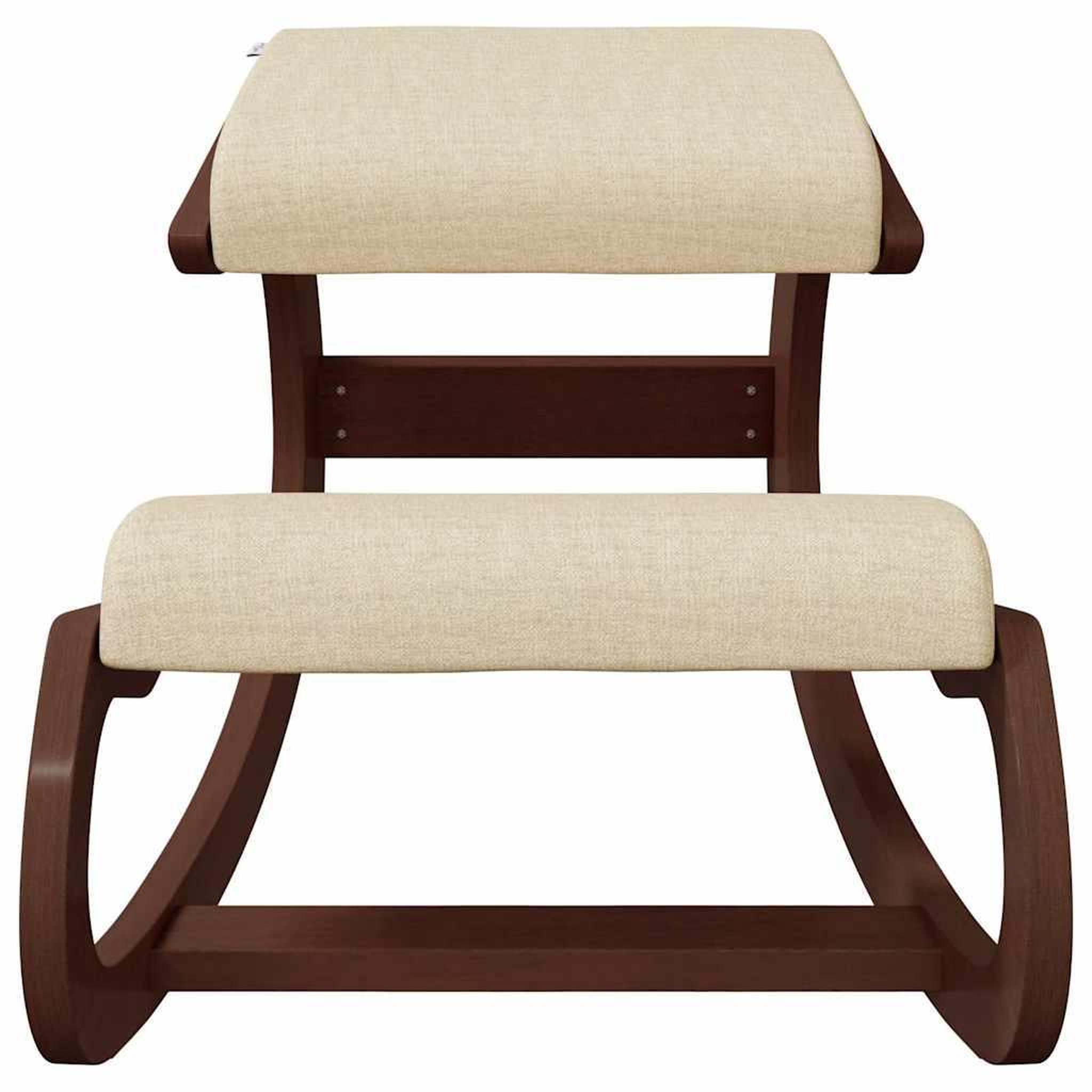 Voir la diapositive 3 : VIDAXL Chaise assis-genoux creme 55x84x55 cm contreplaque de bouleau