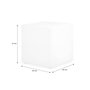 Voir la diapositive 1 : SWEEEK Cube LED 40cm – Cube décoratif lumineux. 40x40cm. blanc chaud. commande à distance