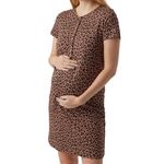 MAMALICIOUS Chemise de nuit  Femme Vero Moda Maternity Lia Leo. Coloris disponibles : Marron
