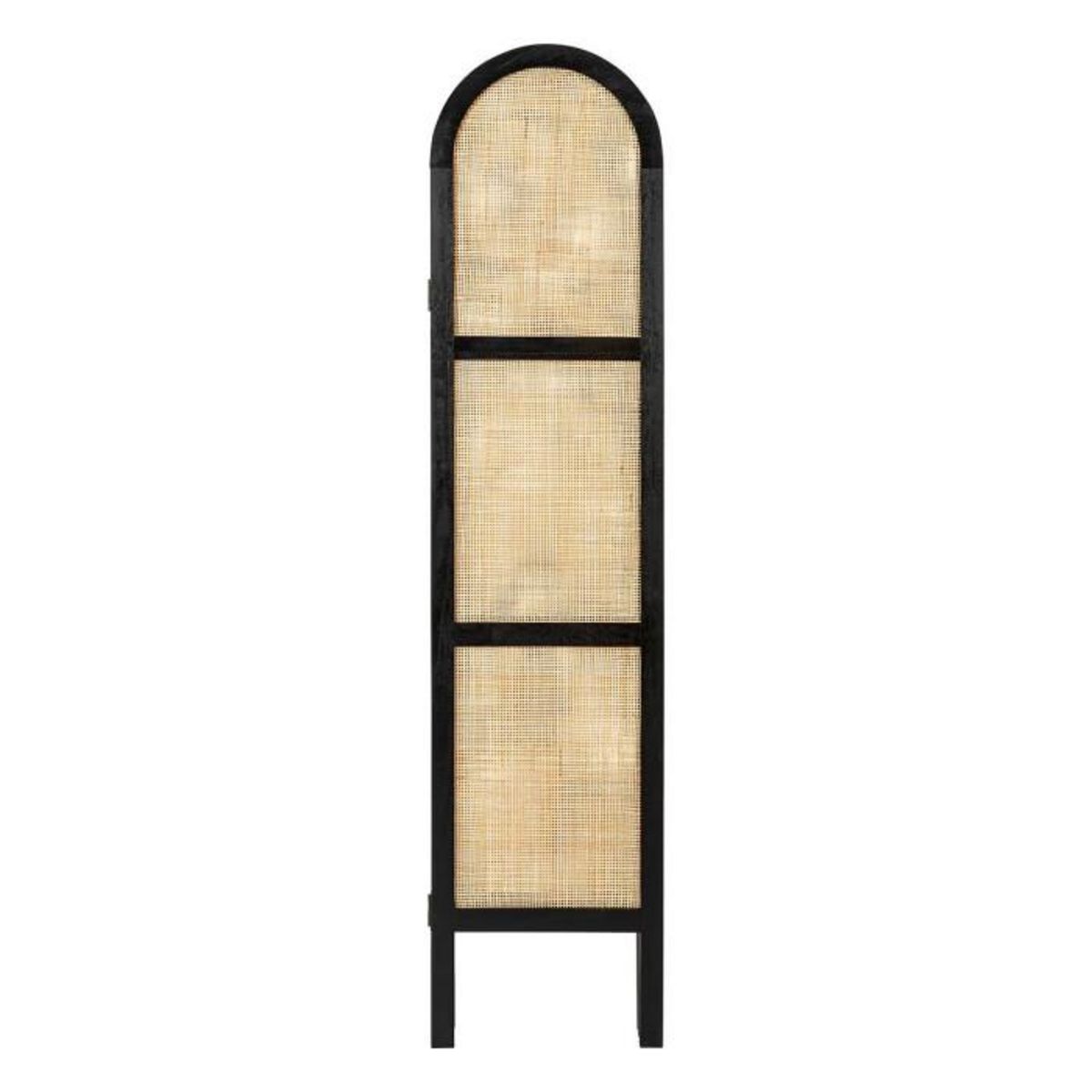 ATMOSPHERA Paravent Déco Cannage  Sana  120x170cm Noir