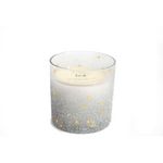 HEART OF THE HOME Bougie de Noël en pot paillettes Ice. Coloris disponibles : Gris