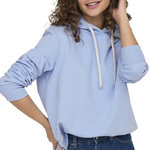 Only Sweat à capuche Bleu Clair Femme Only Noli. Coloris disponibles : Bleu