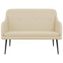Voir la diapositive 3 : VIDAXL Banc Creme 110x76x80 cm Tissu