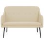 Voir la diapositive 3 : VIDAXL Banc Creme 110x76x80 cm Tissu