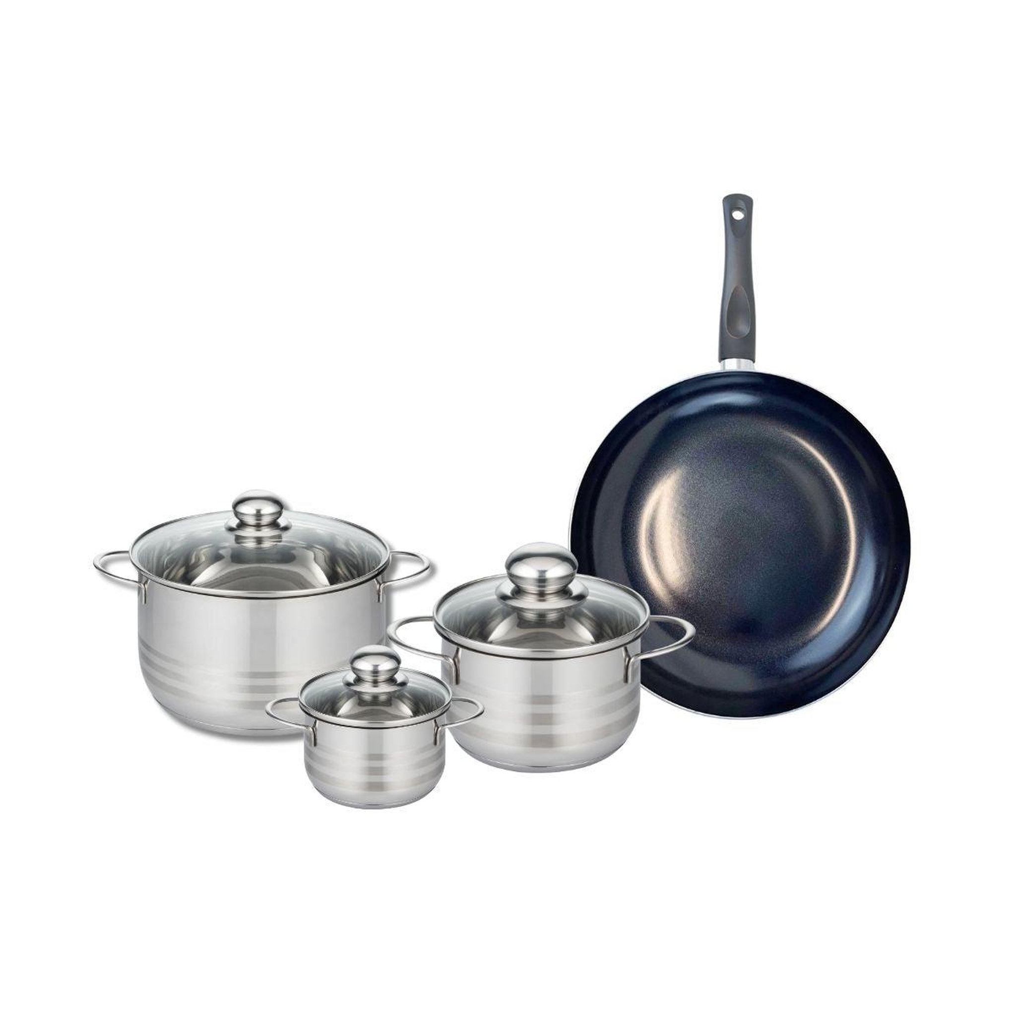 ELO Ensemble de 1 poêle de cuisson 28 cm et 3 faitouts 12, 16 et 20 cm elo prima brillant
