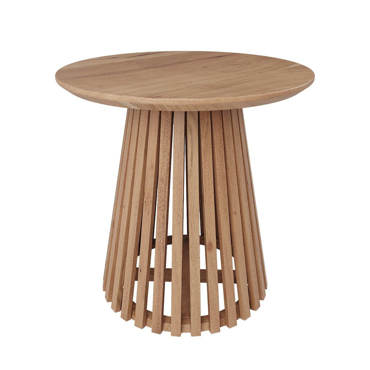 MAISON PAVANE Table d'appoint ronde bois clair en bois d'acacia D50 cm-Képès