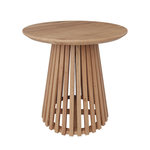 MAISON PAVANE Table d'appoint ronde bois clair en bois d'acacia D50 cm-Képès