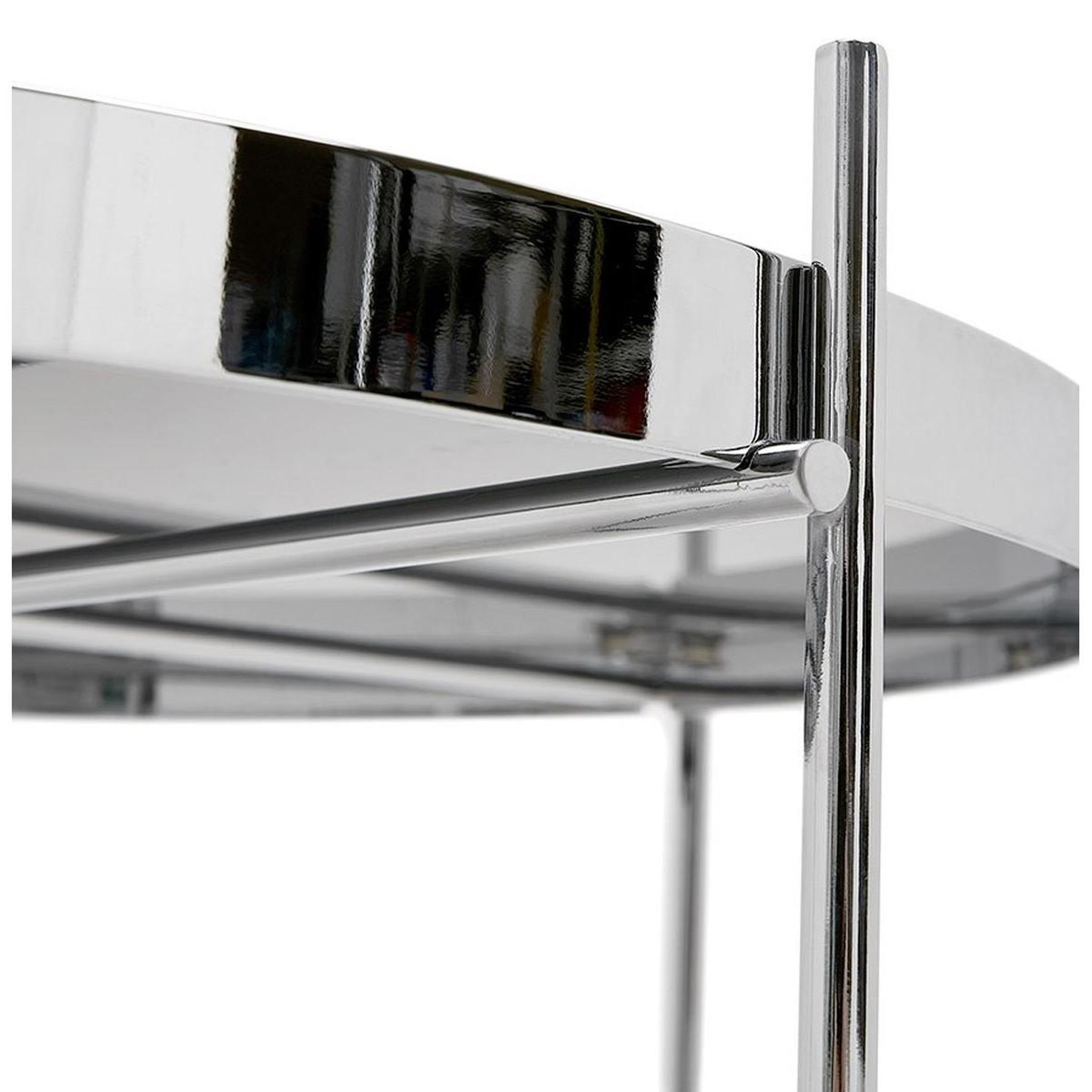 Voir la diapositive 4 : Paris Prix Table d'appoint design ronde  keops  63cm argent