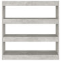 Voir la diapositive 3 : VIDAXL Bibliotheque/Separateur de piece Gris beton 100x30x103 cm