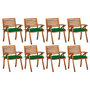 Voir la diapositive 1 : VIDAXL Chaises de jardin avec coussins lot de 8 Bois d'acacia solide