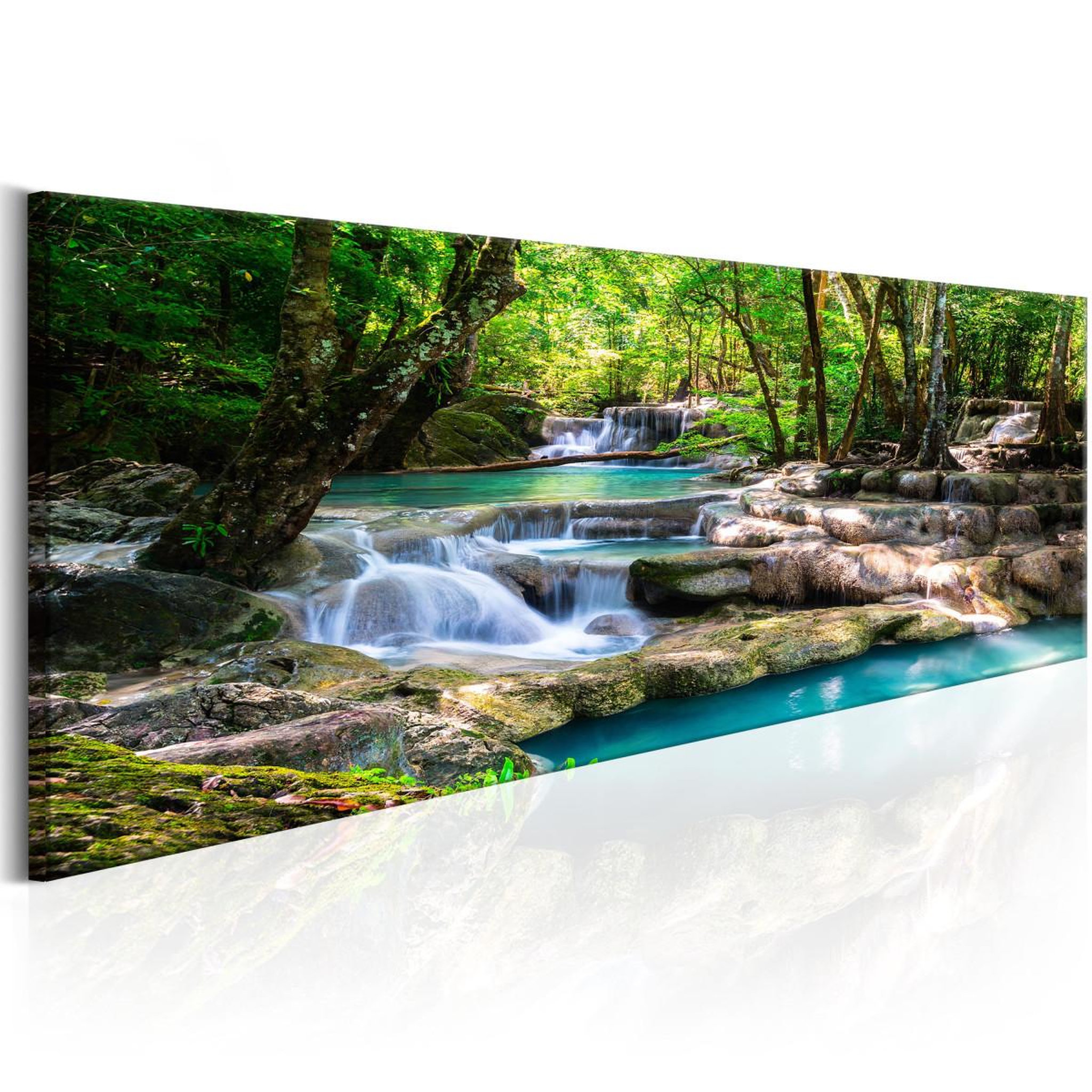 Voir la diapositive 1 : Paris Prix Tableau Imprimé  Nature : Forest Waterfall