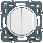 Legrand Celiane double va et vient blanc mécanisme