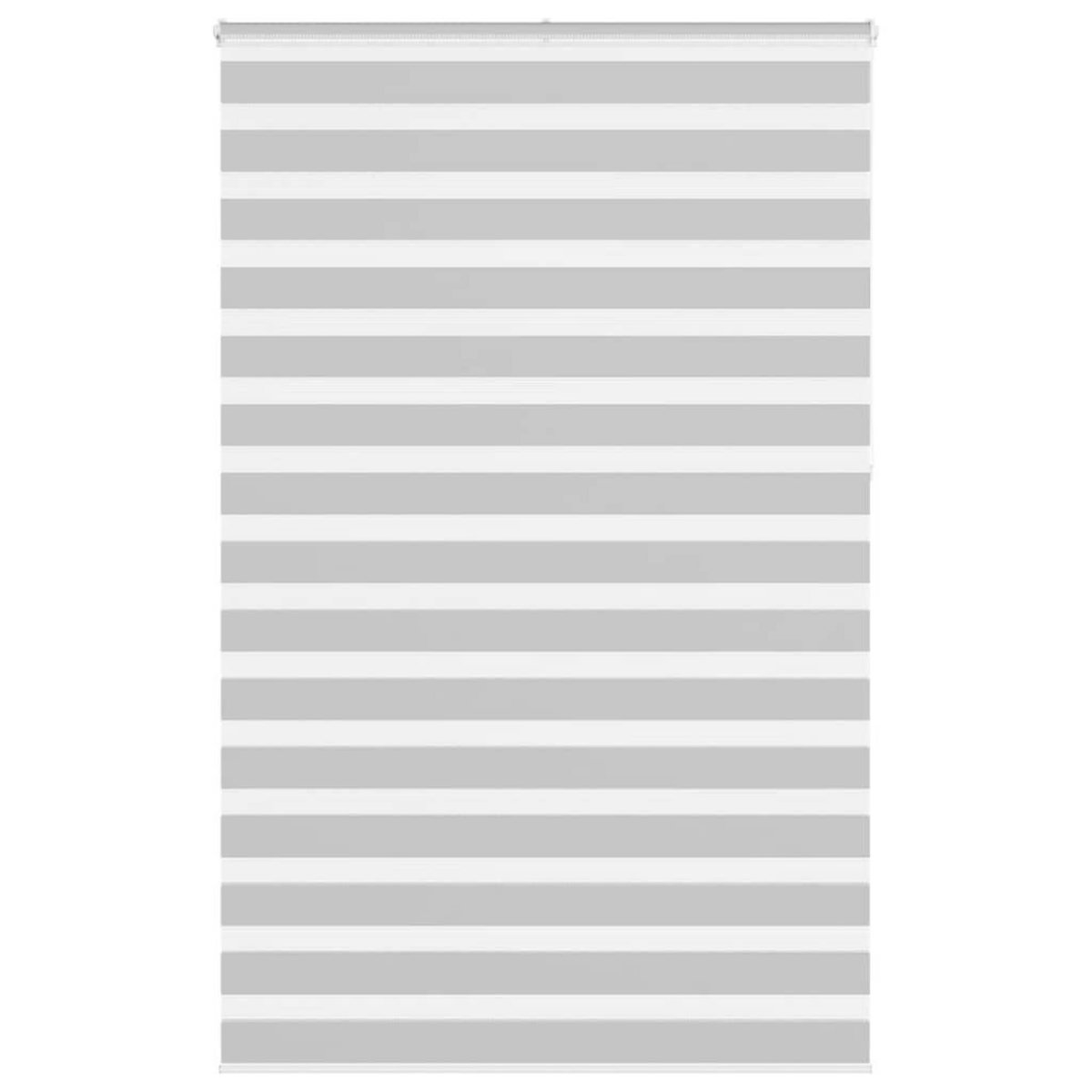 VIDAXL Store zebre gris clair largeur du tissu 145,9 cm polyester