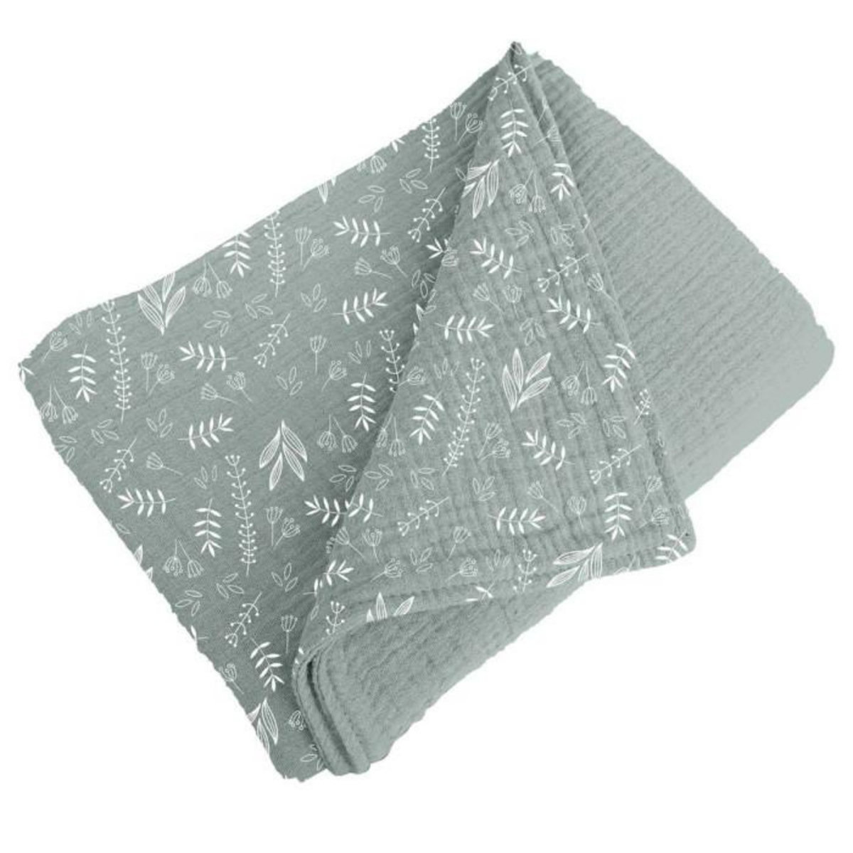 Paris Prix Couverture pour Bébé  Coton  75x75cm Vert Céladon