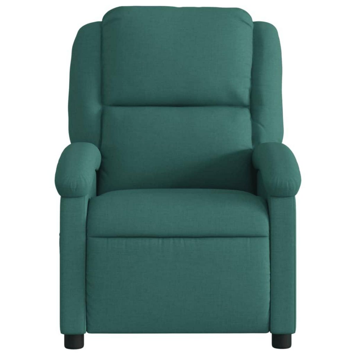 VIDAXL Fauteuil de massage inclinable Vert fonce Tissu